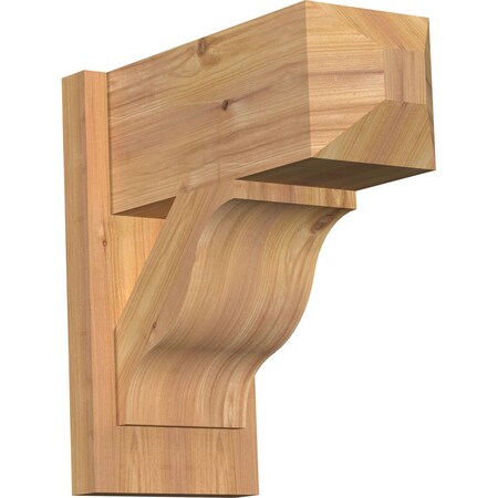 Ekena Millwork Funston Craftsman Smooth Outlooker, Western Red Cedar, 7 1/2"W x 16"D x 16"H OUT08X16X16FST04SWR